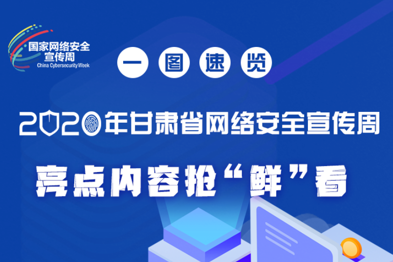 一圖速覽2020年甘肅省網(wǎng)絡安全宣傳周，亮點內容搶“鮮”看！