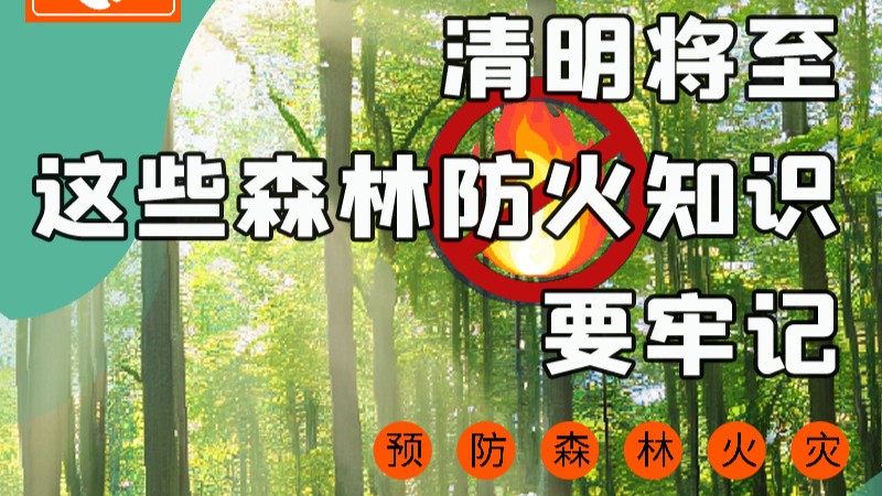 【甘快看】圖解|緊繃“安全弦”！清明，這些森林防火知識(shí)要牢記